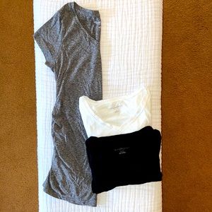 Bundle 3 Set- Vneck Short sleeve Maternity Tshirt